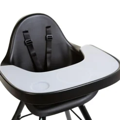 Childhome Tablette de repas amovible + protection pour chaise haute Evolu 2 ou Evolu One.80° noir