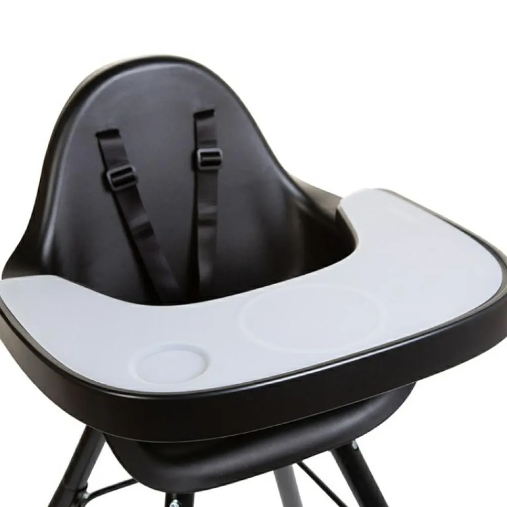 Childhome Tablette de repas amovible + protection pour chaise haute Evolu 2 ou Evolu One.80° noir
