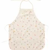 New Tablier de cuisine nœud papillon en tissu imperméable terrazzo Enfant Tablier Enfant