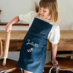 Best Tablier enfant Bleu pétrole (personnalisable) Enfant Tablier Enfant