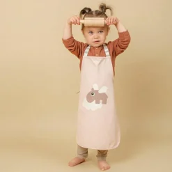 Enfant Done by Deer Tablier enfant imperméable Happy clouds rose