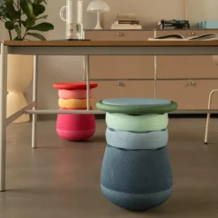 Stapelstein Tabouret enfant modulaire Base dark blue