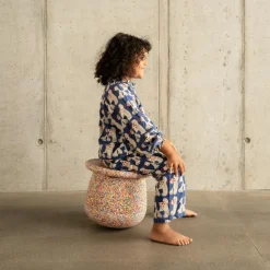 Stapelstein Tabouret modulaire Dynamic small super confetti