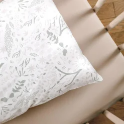 New Taie d'oreiller en coton bio Yukari Tilleul (40 x 60 cm) Taie D'Oreiller Bébé