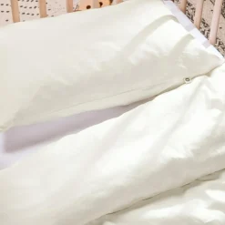 Kadolis Taie d'oreiller pur coton Ecru (40 x 60 cm)