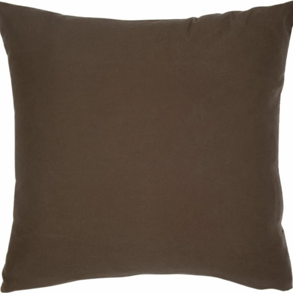 Kadolis Taie d'oreiller Satin Brun (60 x 60 cm)