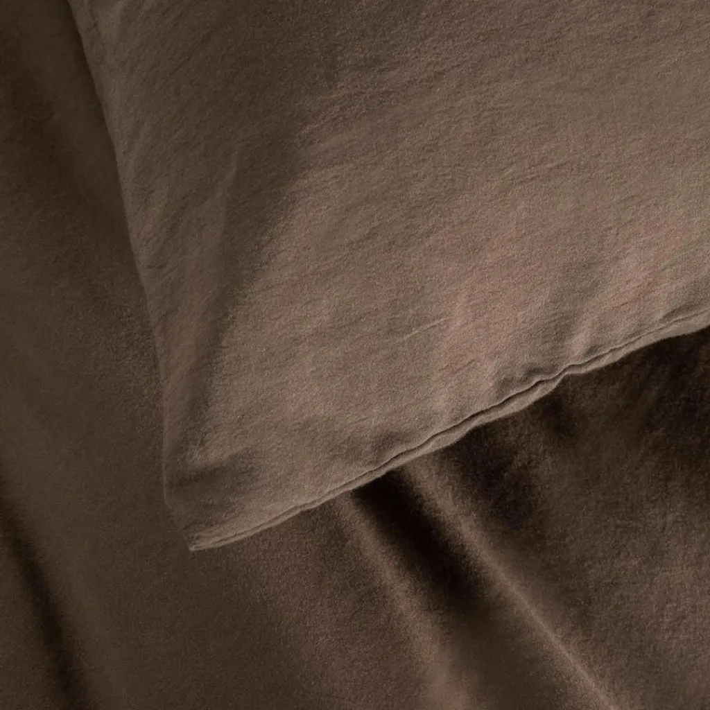 Kadolis Taie d'oreiller Satin Brun (60 x 60 cm)