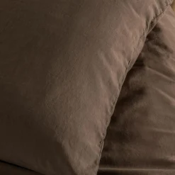 Kadolis Taie d'oreiller Satin Brun (60 x 60 cm)