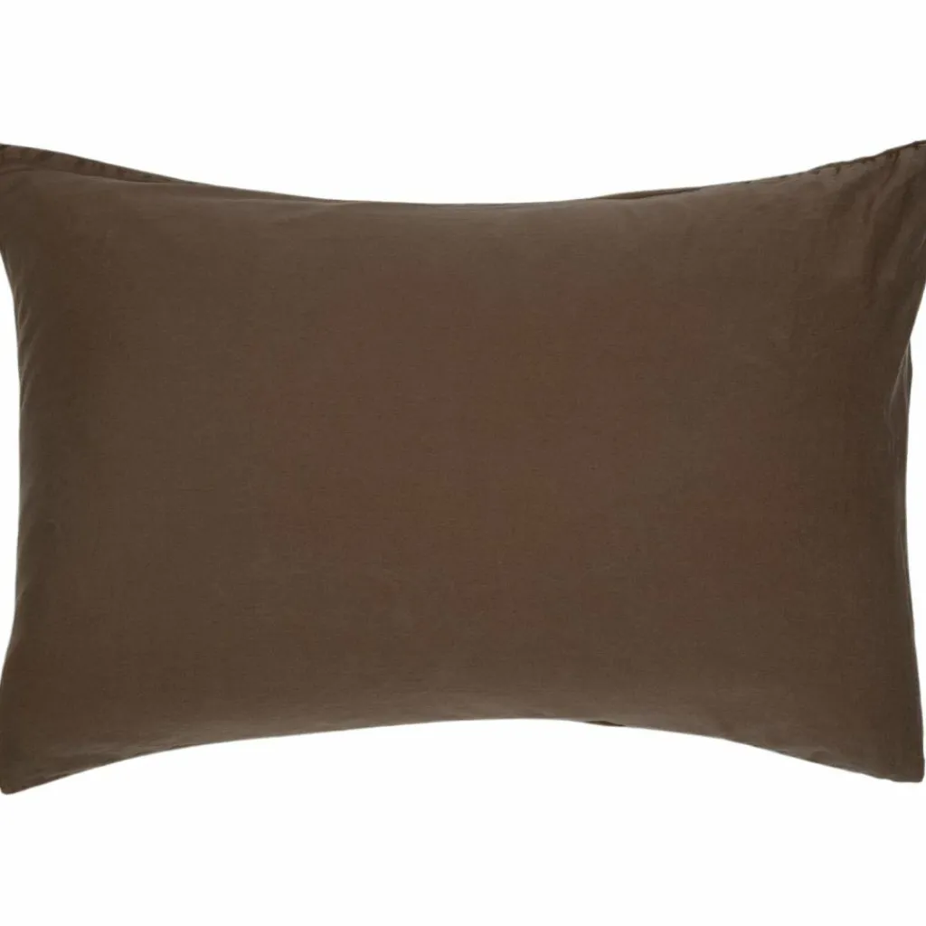 Sale Taie d'oreiller Satin Brun (50 x 70 cm) Taie D'Oreiller Bébé