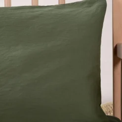 New Taie d'oreiller Satin Cyprès (50 x 70 cm) Taie D'Oreiller Bébé