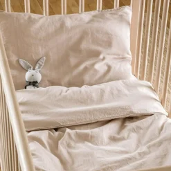 New Taie d'oreiller satin de coton bio Lin (40 x 60 cm) Taie D'Oreiller Bébé