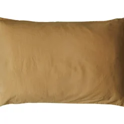 Kadolis Taie d'oreiller satin de coton bio Ambre (40 x 60 cm)