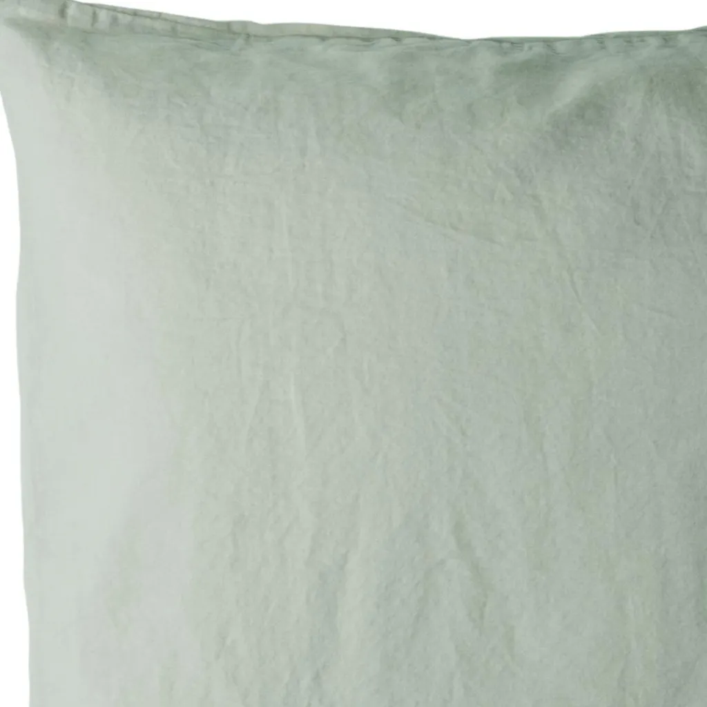 Kadolis Taie d'oreiller satin de coton bio Tilleul (40 x 60 cm)