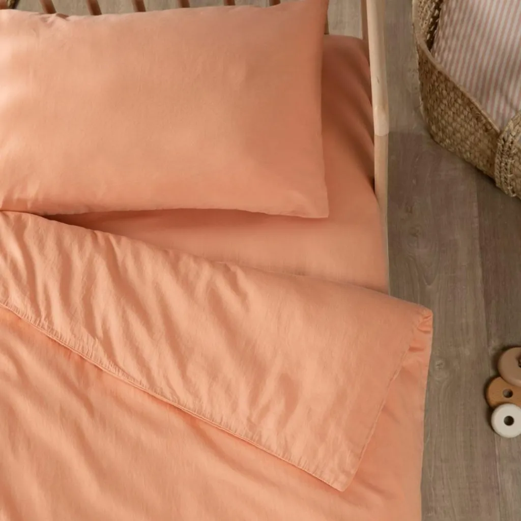 Kadolis Taie d'oreiller Satin Peach (50 x 70 cm)
