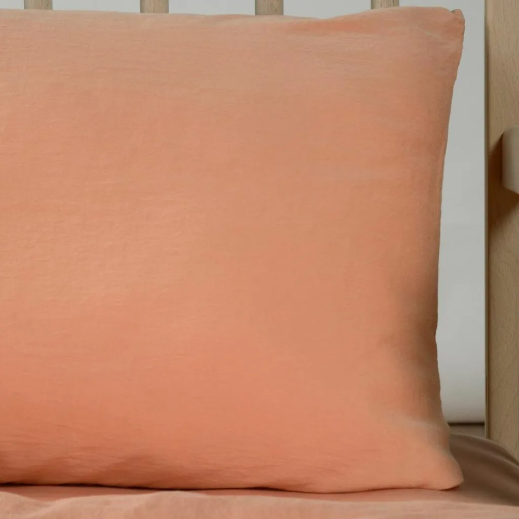 Kadolis Taie d'oreiller Satin Peach (50 x 70 cm)