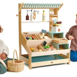 Sale Étal de marché en bois Marchand