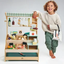 Sale Étal de marché en bois Marchand