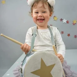 Jabadabado Tambour en bois bleu