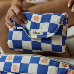 New Tapis à langer Comme un bonbon Romy damier bleu Tapis À Langer