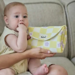 Discount Tapis à langer Comme un bonbon Romy damier jaune Tapis À Langer