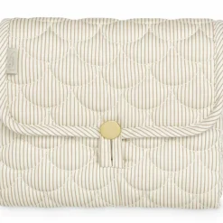 Hot Tapis à langer de voyage matelassé Classic Stripes Camel Tapis À Langer