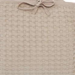 BB & Co Tapis à langer en coton gaufré Latte