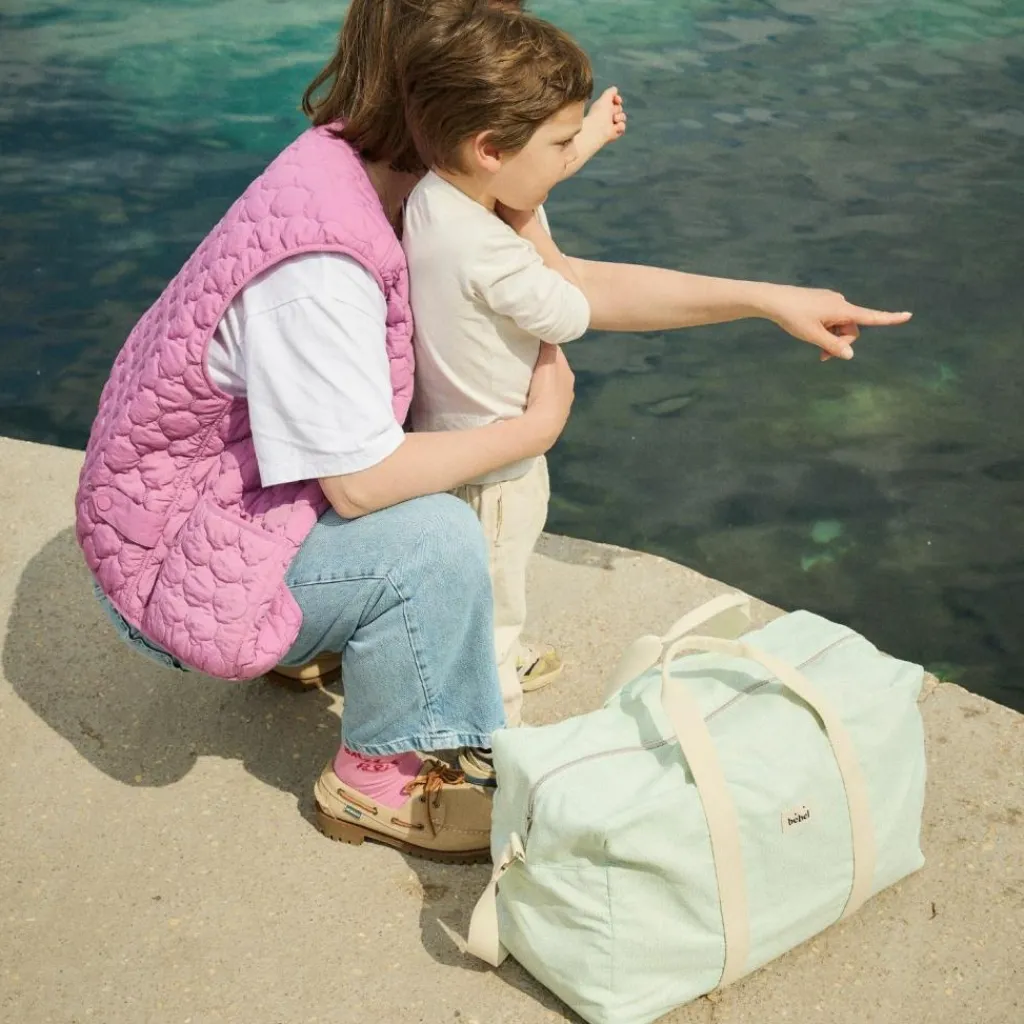 Online Tapis à langer Sorbet menthe en coton irisé Tapis À Langer