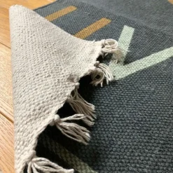 AFKliving Tapis Alphabet rectangulaire gris (100 x 140 cm)