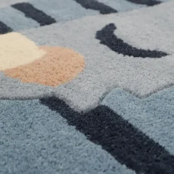 Nattiot Tapis Blue Tiger (65 x 125 cm)