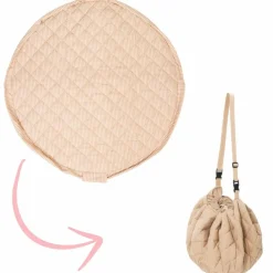 Discount Tapis de jeu 2 en 1 Noomad Organic Soft Stripes Brown Tapis De Jeu