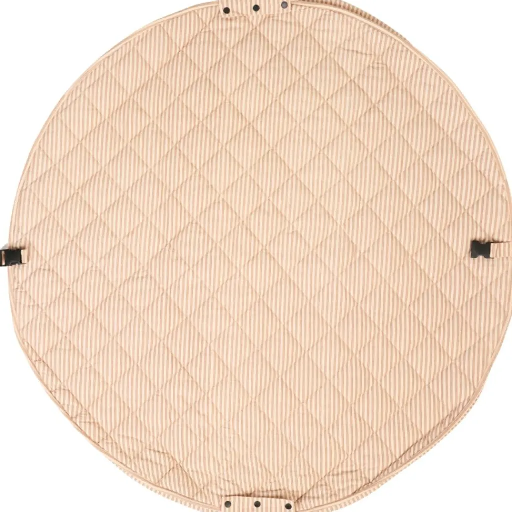 Discount Tapis de jeu 2 en 1 Noomad Organic Soft Stripes Brown Tapis De Jeu