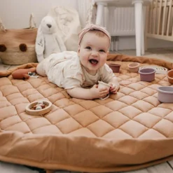 Hot Tapis de jeu 2 en 1 Noomad Organic Soft Tawny Brown Tapis De Jeu