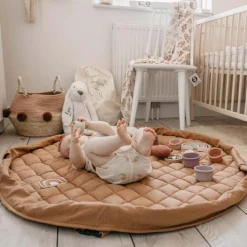 Hot Tapis de jeu 2 en 1 Noomad Organic Soft Tawny Brown Tapis De Jeu