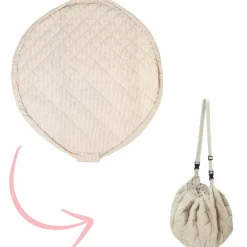 Clearance Tapis de jeu 2 en 1 Noomad Organic Soft Stripes Blue Tapis De Jeu