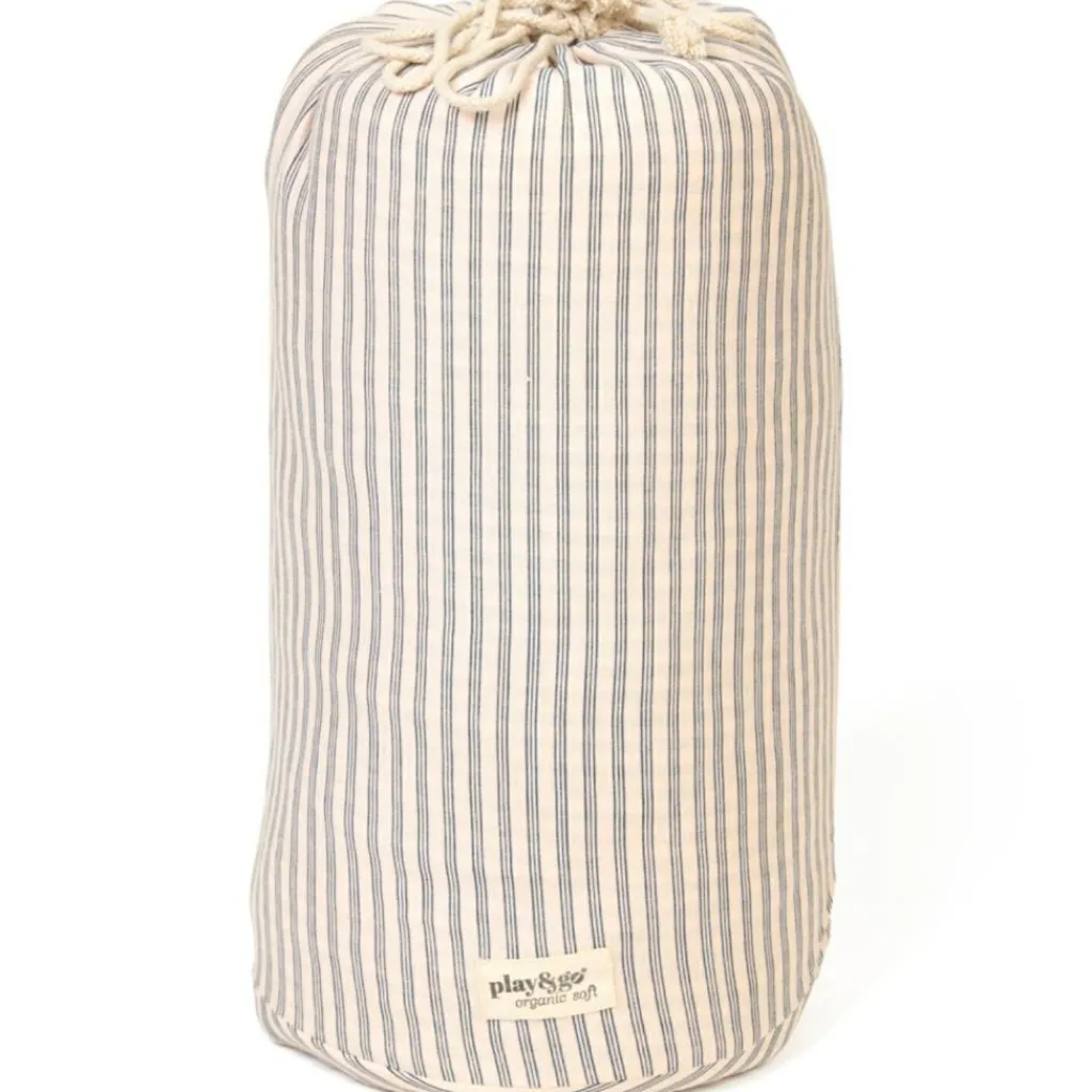 Clearance Tapis de jeu 2 en 1 Noomad Organic Soft Stripes Blue Tapis De Jeu