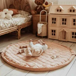 Play&Go Tapis de jeu 2 en 1 Noomad Organic Soft Fleuri