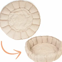 Play&Go Tapis de jeu 3 en 1 Organic Coco Stripes Blue