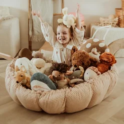 Sale Tapis de jeu 3 en 1 Organic Coco Stripes Brown Tapis De Jeu