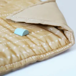 Nattiot Tapis de jeu carré Nepo Caramel (100 x 100 cm)