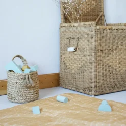 Nattiot Tapis de jeu carré Nepo Caramel (100 x 100 cm)