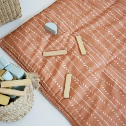 Discount Tapis de jeu carré Nepo Terracotta (100 x 100 cm) Tapis De Jeu