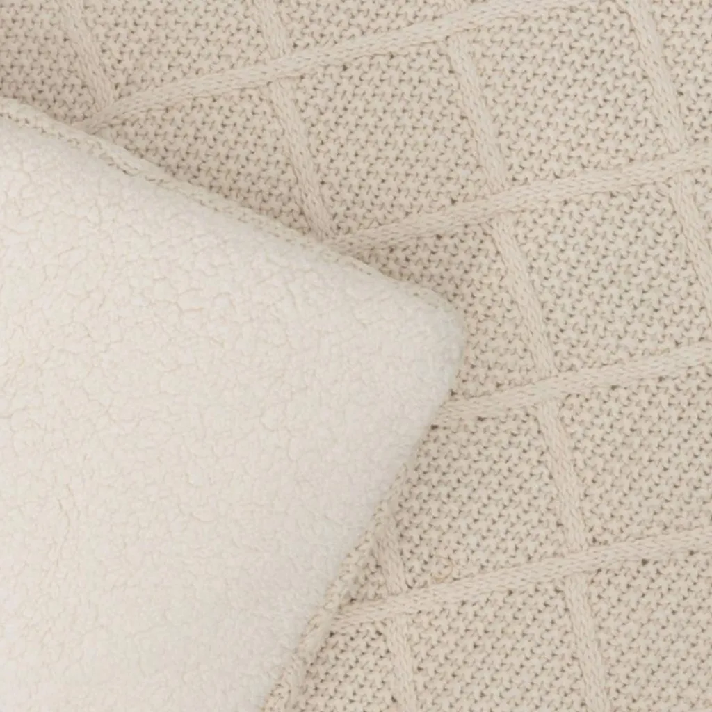 Outlet Tapis de jeu Check Knit Oatmeal (75 x 95 cm) Tapis De Jeu