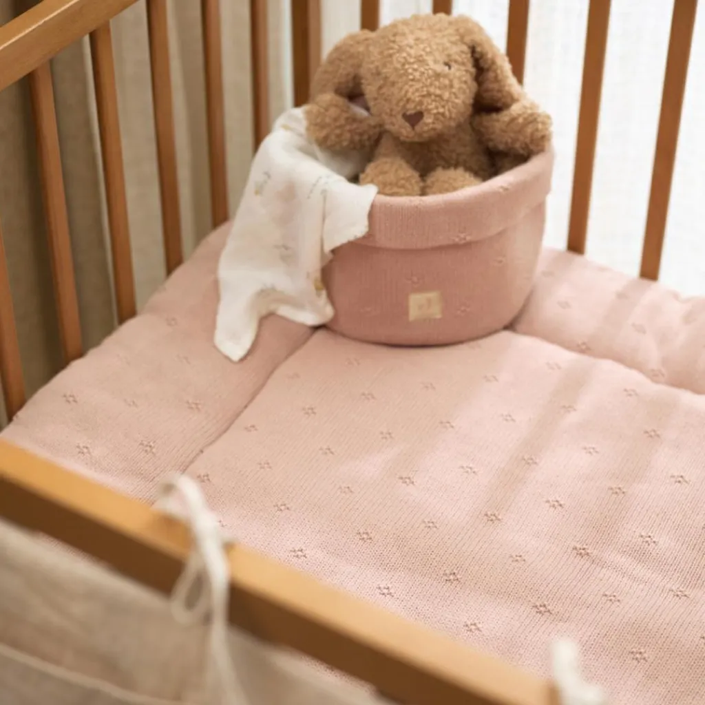 Jollein Tapis de jeu Cosy Knit Wild Rose (75 x 95 cm)