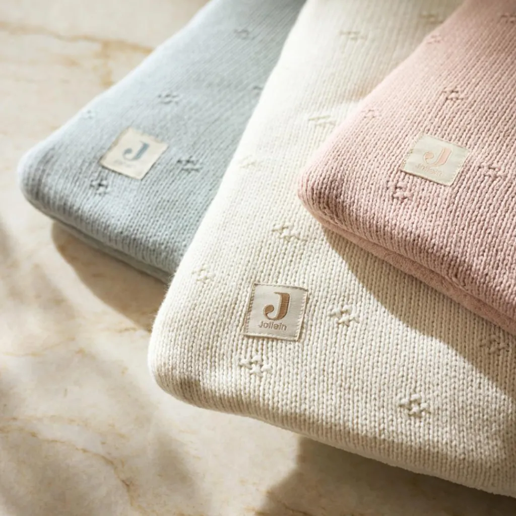 Jollein Tapis de jeu Cosy Knit Wild Rose (75 x 95 cm)