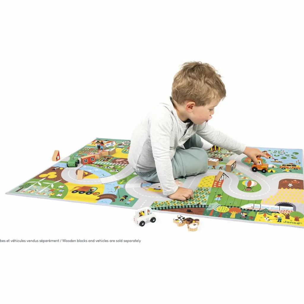 Clearance Tapis de jeu Cross Roads Campagne (120 x 78 cm) Tapis De Jeu