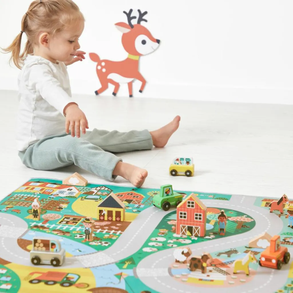Clearance Tapis de jeu Cross Roads Campagne (120 x 78 cm) Tapis De Jeu