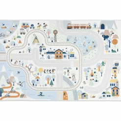 Janod Tapis de jeu Cross Roads La Vallée Blanche (120 x 78 cm)