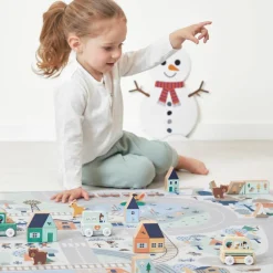 Janod Tapis de jeu Cross Roads La Vallée Blanche (120 x 78 cm)