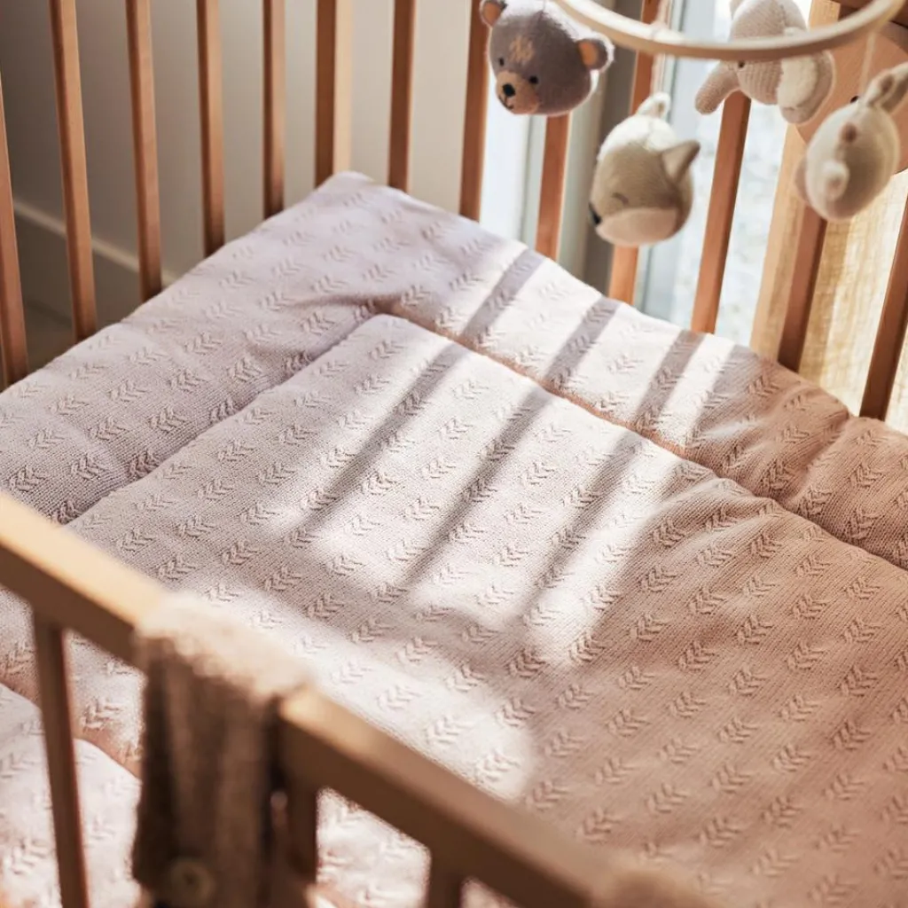 Jollein Tapis de jeu Grain Knit Wild Rose (75 x 95 cm)