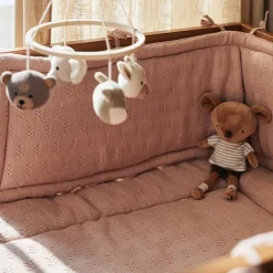 Jollein Tapis de jeu Grain Knit Wild Rose (75 x 95 cm)